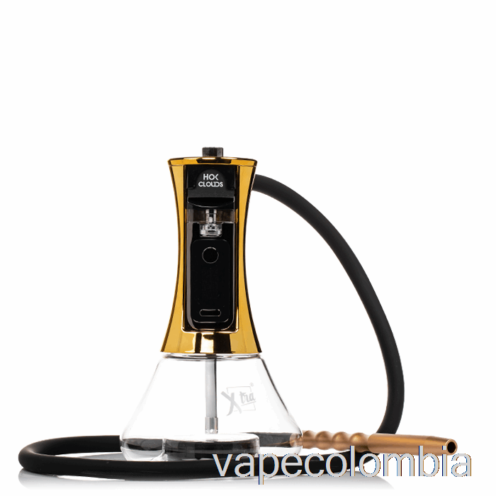 Kit Vape Completo Xtra Hok Cloud E-hookah Kit Dorado